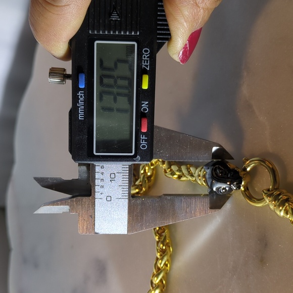 Vintage Fine Gold tone solid collar Panther head closure‎ - Picture 13 of 15